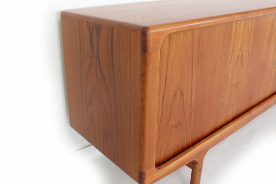 Image 1 of as new, Dyrlund Danish Mid Century Teak Sideboard / Vintage Credenza avec portes tambour, entièrement restauré