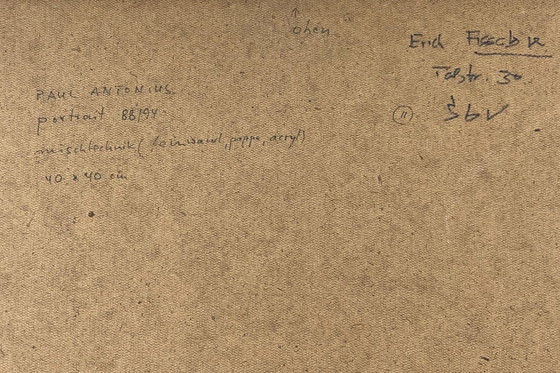 Image 1 of "Portrait" by Paul Antonius - mixed media on paper, 08/94