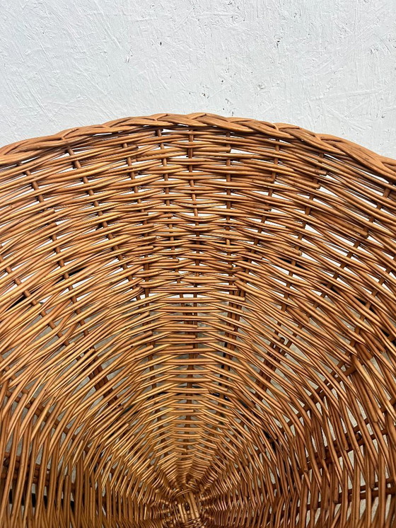 Image 1 of Vintage wicker pointed basket / plant furniture, Netherlands 1960s