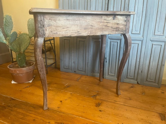 Table d'appoint Louis XV en bois de cerisier français – Tables d'appoint, Brass, Wood (photo 12 of 19)