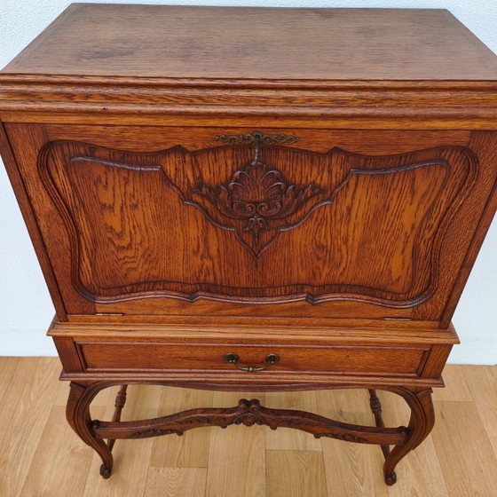 Image 1 of Meuble bar ancien, meuble à boissons, petit meuble bar
