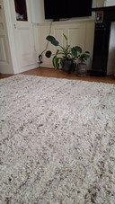 Tapis en laine à poils longs