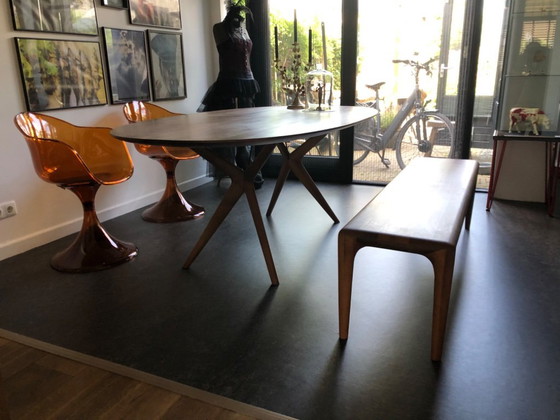 Image 1 of Designer dining table Lakri and bench Latus
