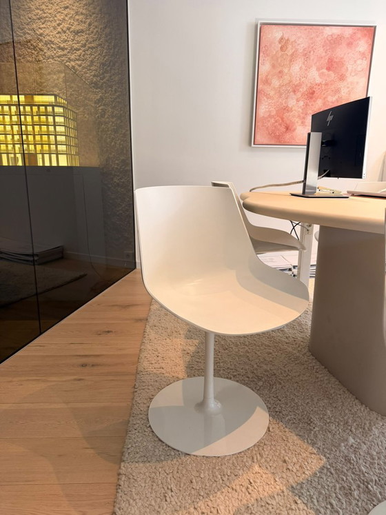 6x MDF Italia Flow Chair weiß – Esszimmerstühle, Kunststoff, Aluminium (photo 3 of 6)