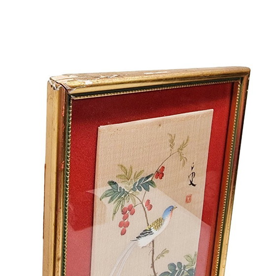 Image 1 of Vintage Chinese painting on silk