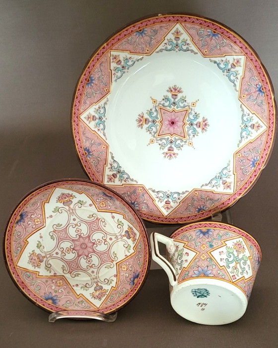 Sarreguemines MINTON Service en Parfait état - Décor 787, Vaisselle, Porcelaine, Rose (photo 6 sur 8)