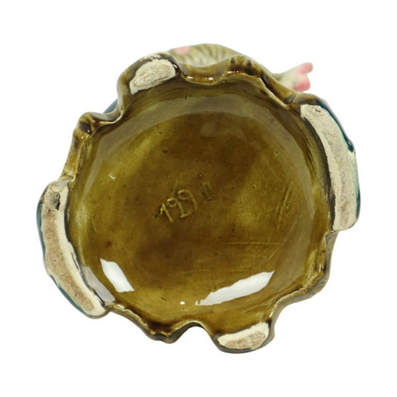 Image 1 of Antieke Blauwe Art Nouveau Vaas Rococo Stijl