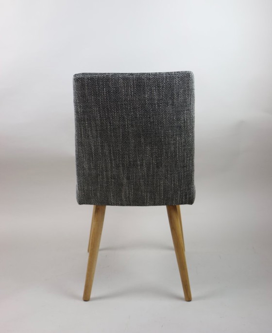 Image 1 of Set of Vintage Grey Upholstered Dining Chairs, 1970s