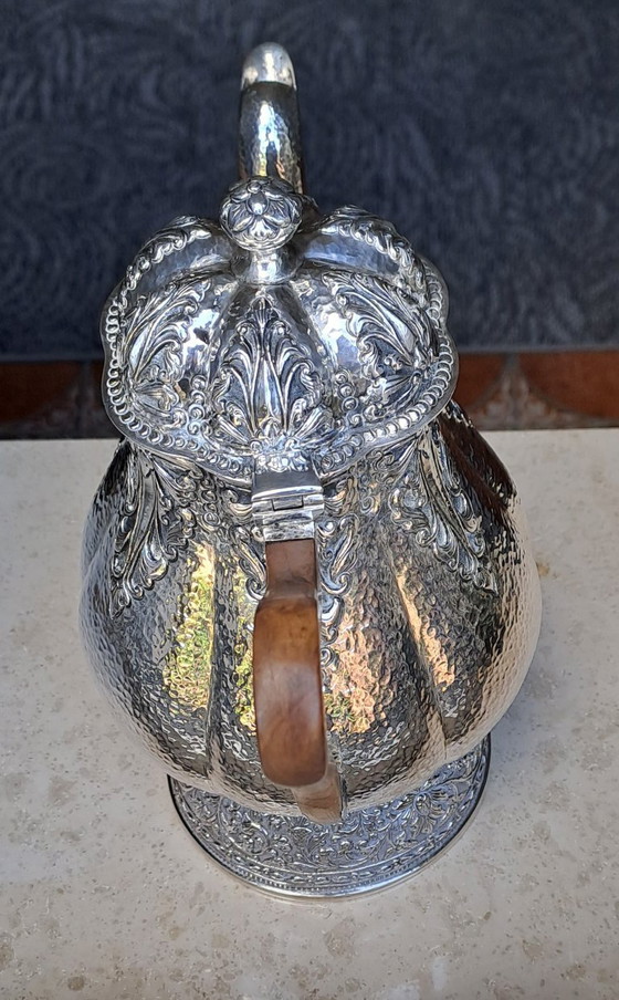 Image 1 of Cafetera/moca antigua Djokja de plata (sello 900).🫖