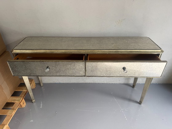 Ethan Allen Console Table – Bronze, Glass (photo 8 of 8)