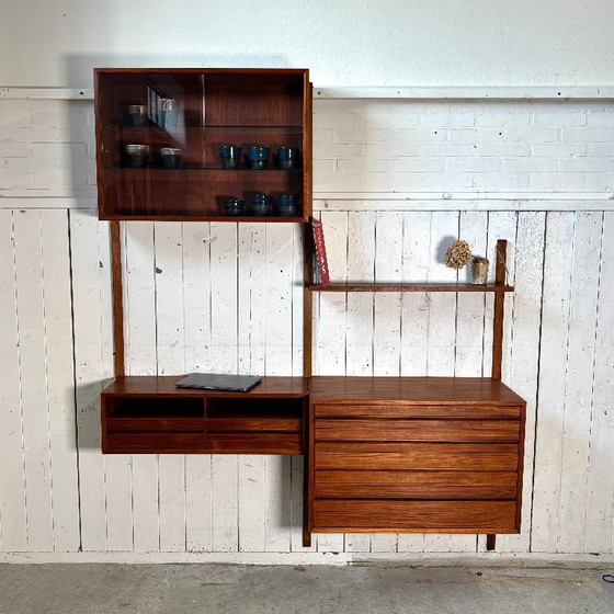 Image 1 of Poul Cadovius – Système de cloisons modulaires en teck vintage danois