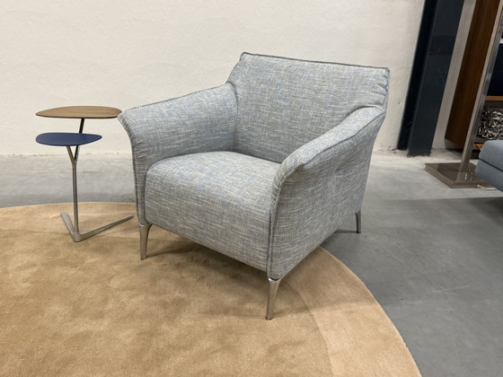 Image 1 of Leolux Mayon Fauteuil Ruvido stof Blauw 