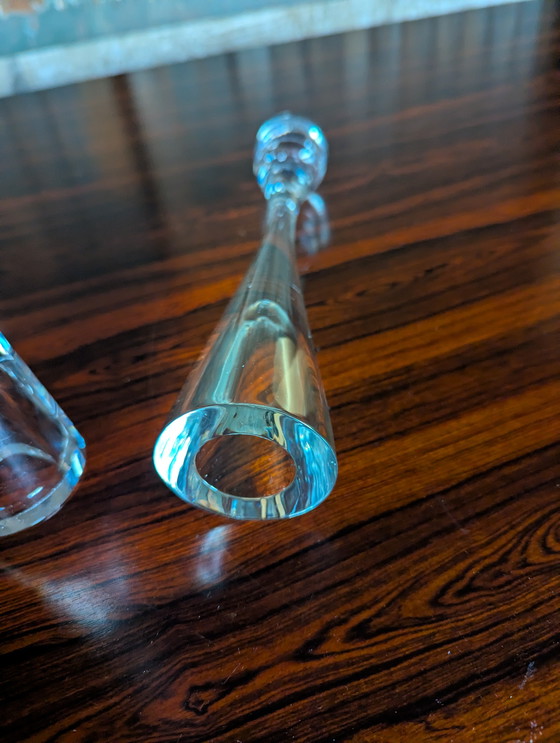 Image 1 of Vintage glass candlesticks