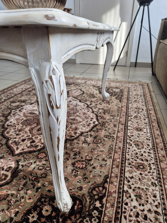 Image 1 of Queen Anne Coffee Table - Unique Shabby Chic - Matte Finish.