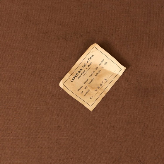 Image 1 of 5 delige Percival Lafer 1961 Brazilliaans Leer Banque Modulaire