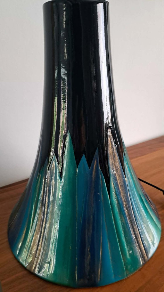 Image 1 of Ensemble de 2 lampes de table vintage « Lampe Etna » – L'eau Vive S.A. Belgique – Style moderne du milieu du siècle – Design bel