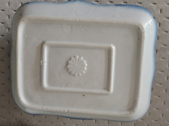 Image 1 of Burriera antica di Delft, blu, dipinta a mano, Olanda, Paesi Bassi, paesaggio