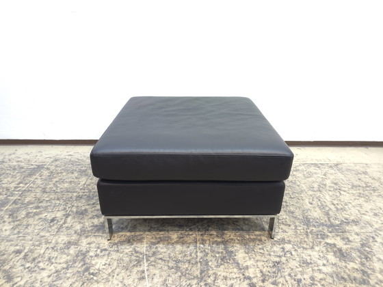 Image 1 of Walter Knoll Foster leren kruk, echt leer, bank, bovenblad