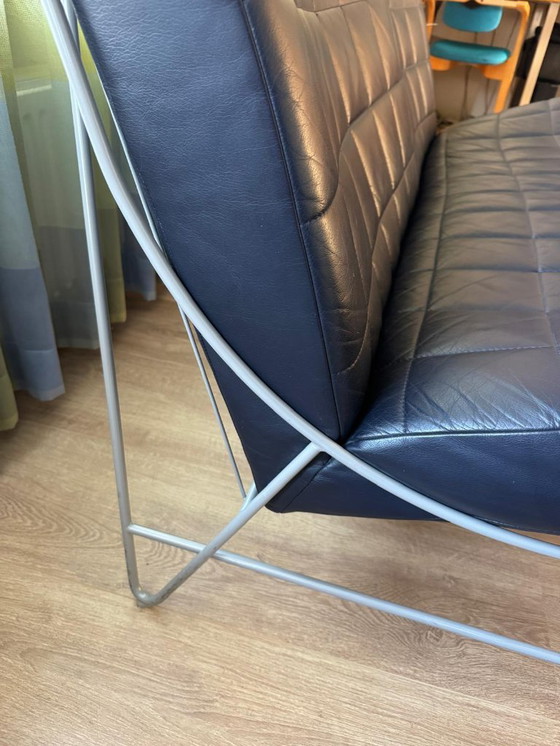 Image 1 of Sofá de dos plazas Leolux Volare azul oscuro