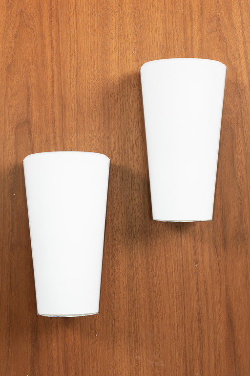 Pair of Glashutte Limburg wall lamps