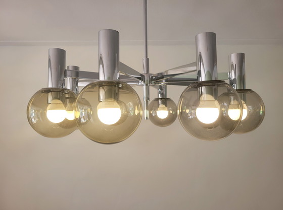 Image 1 of Lámpara de araña grande de Kaiser Leuchten en cromo