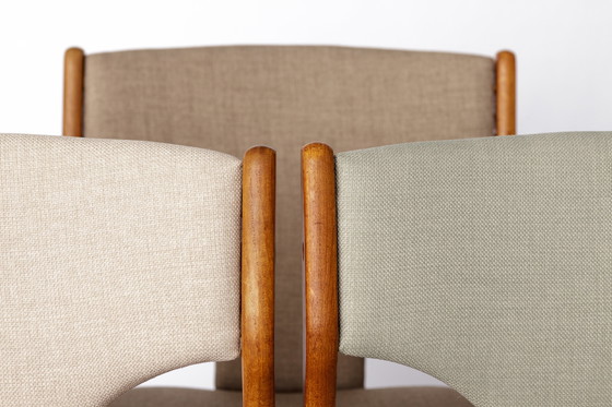 Image 1 of Vintage Set of 6 Danish Teak Dining Chairs – Erik Buch for Uldum | 1960s Mid-Century Modern Design