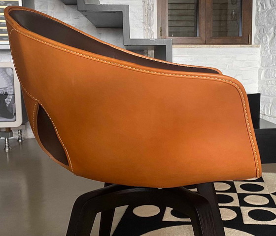 POLTRONA FRAU POLTRONCINA GINGER – Sedie girevoli, Leather, Wood (photo 25 of 36)