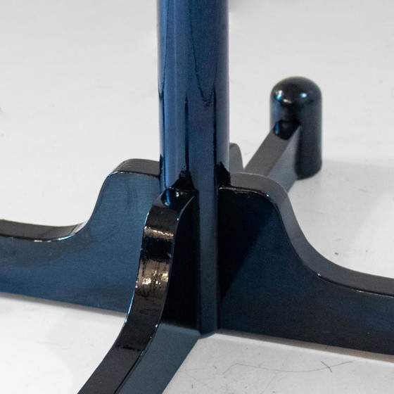 Image 1 of 1x Italienische Moderne Garderobe aus dunkelgrün glasiertem Holz aus den 1970er Jahren