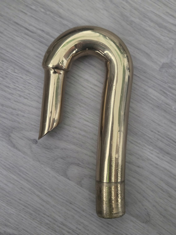 Portariviste vintage “Cigno” | Maison Jansen, circa anni '70 – Brass, Chrome (photo 10 of 15)