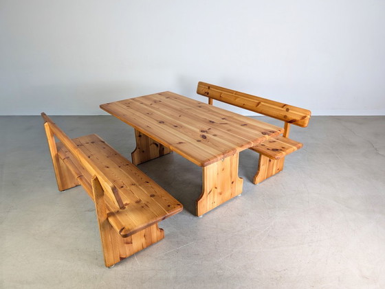 Image 1 of Seating group Karl Andersson and Sner Carl Malmsten 2 benches + table