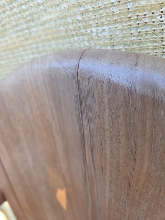 Image 1 of 6 Deense teakhouten design eetstoelen -