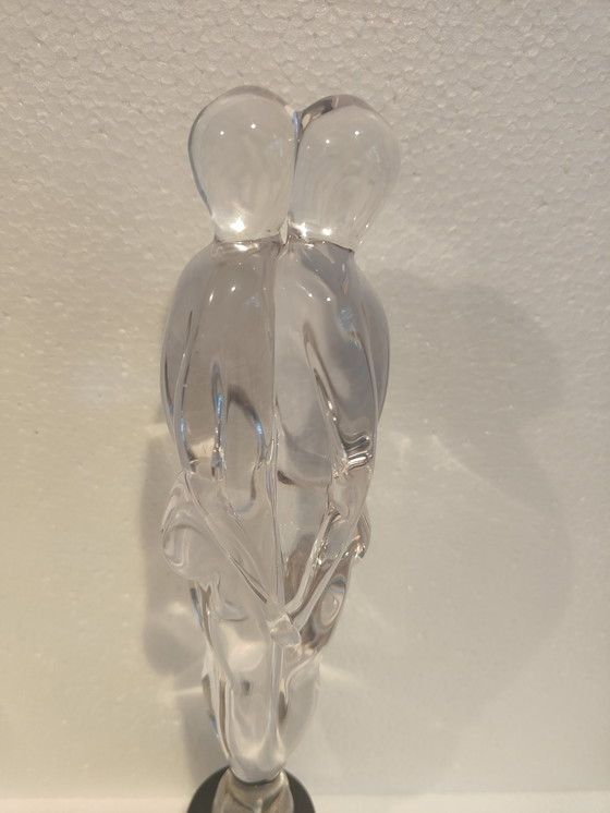 Image 1 of Renato Anatra eine hohe Glasskulptur: Zwei Liebende, Vetri Artistici, Murano, 1980