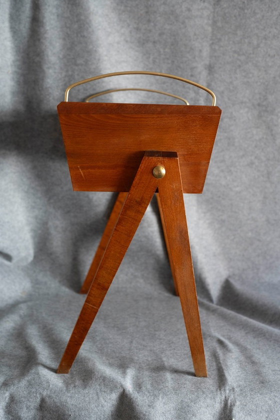 Image 1 of 1960 Vintage - Table de couture Armoire à couture Commode de couture Boîte à couture