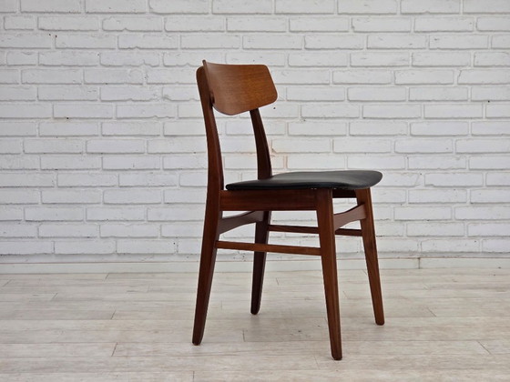 Set van 4 Deense eetkamerstoelen uit de jaren 70 van Findahl Møbelfabrik, gemaakt van teakhout. – Skai, Wood (photo 3 of 14)