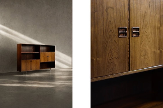Image 1 of Buffet scandinave moderne du milieu du siècle en palissandre avec bar par Æ. Jensen et T. Mølholm pour Herning, années 1960