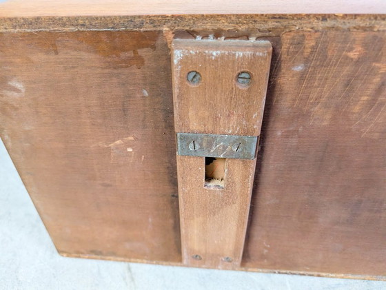 Image 1 of 2x mensola da parete originale Wilhelm Renz della metà del secolo scorso Walter Wirz in teak