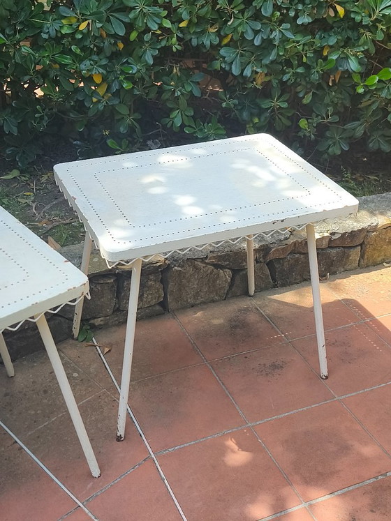 Image 1 of Ijzeren tafel in de stijl van Gio Ponti, Casa e Giardino 50'