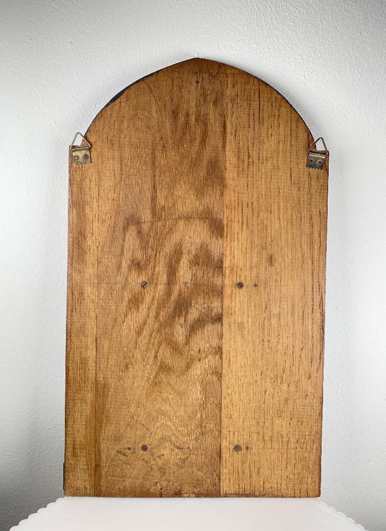 Image 1 of Portariviste antico/vintage - Portariviste da parete - Portariviste in legno Art Déco olandese degli anni '30 - Scuola di Am