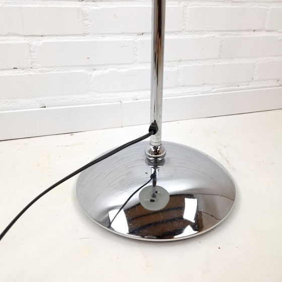 Vintage Floor lamp Mushroom Bauhaus Style, Floor lights, Chrome, Metal, Silver (photo 4 of 11)