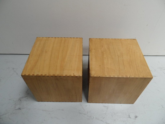 Image 1 of Vintage Cube Side Tables