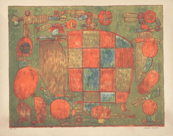 Image 1 of Pierre COURTIN Genitore a sinistra Litografia firmata 1971
