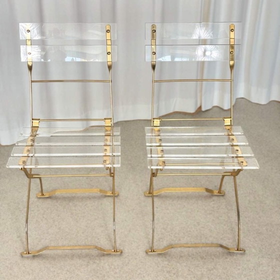 Image 1 of Set Of 2 Folding Chairs Maison Et Jardin Paris