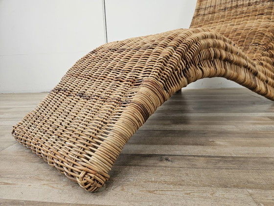 Rattan Chaise longue, Ikea, Korbgeflecht, Braun, Organic Modern (Foto 8 von 10)