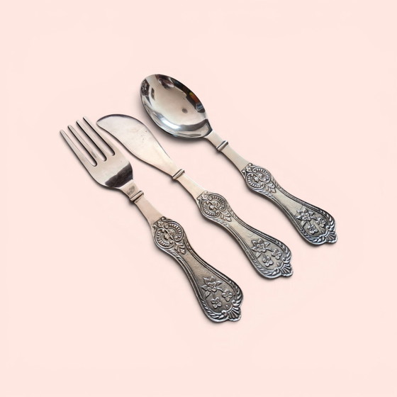 Image 1 of XXL bestekset van 60 cm / mes, vork, lepel