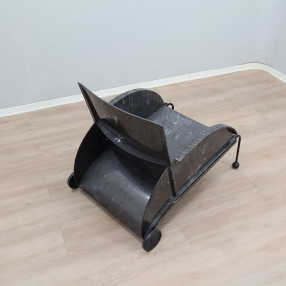 Zeldzame Vintage Kartell Anna Castelli Fauteuil Met Dubbele Hoes Jaren 80 – Textile (photo 14 of 16)