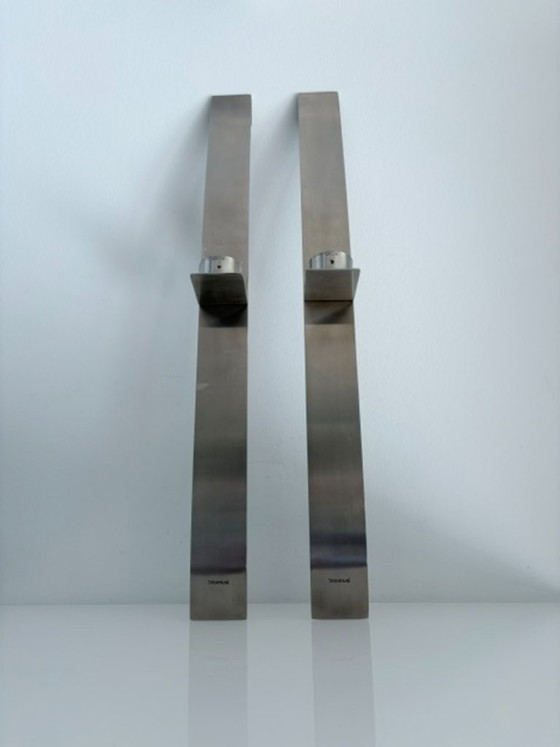 Set de 2 apliques de pared Blomus de acero inoxidable 60 cm – Decoración de pared, rvs (photo 9 of 21)