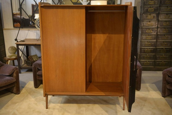 Oak wardrobe by Roger Landault 1960s – Mid Century Modern (photo 2 of 9)