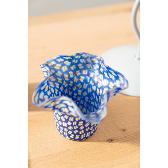 Image 1 of Ensemble de verres, bols et lampes de Murano vintage peints à la main, 1990