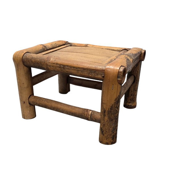 Image 1 of table à plantes vintage en bambou