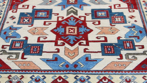 Image 1 of Origineel handgeknoopt Ziegler Kazak tapijt, 200 x 154 cm. Nieuw en in uitstekende staat.